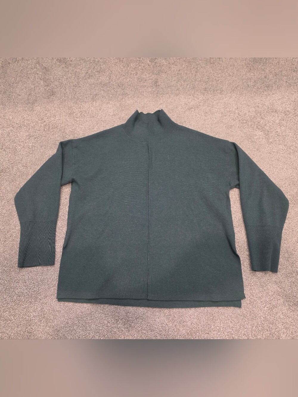 Magaschoni Forest Green Mock Neck Sweater
